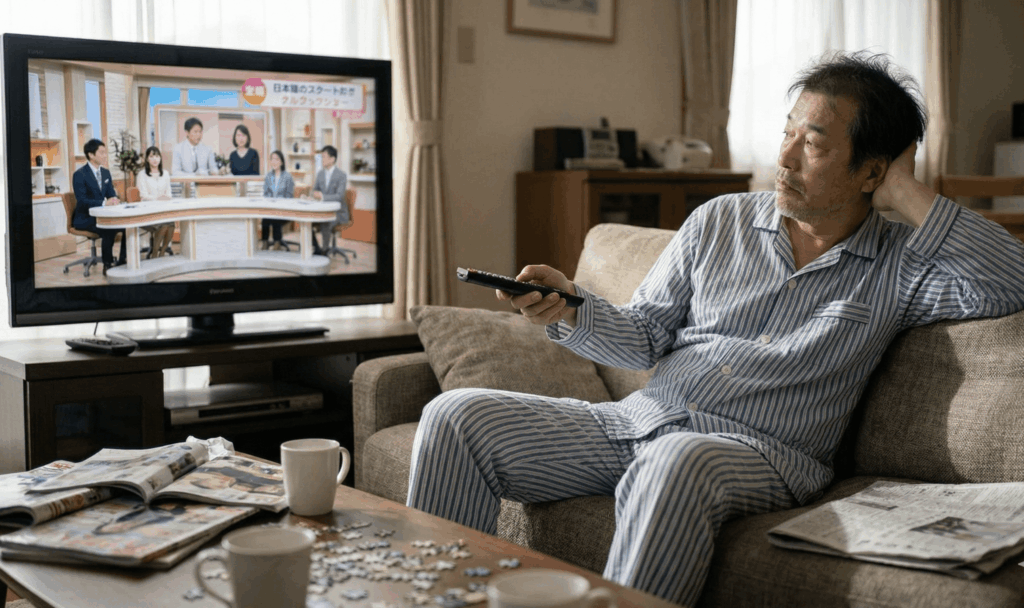 定年後の退屈地獄から脱出！テレビばかりの暇すぎる毎日を変える3つの日課